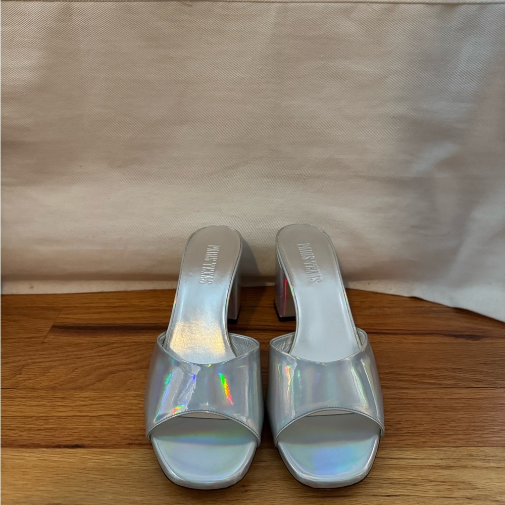 Paris Texas Anja Iridescent Mules